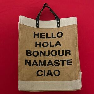 Santa Barbara Design Studio Jute Tote Bag, NWOT